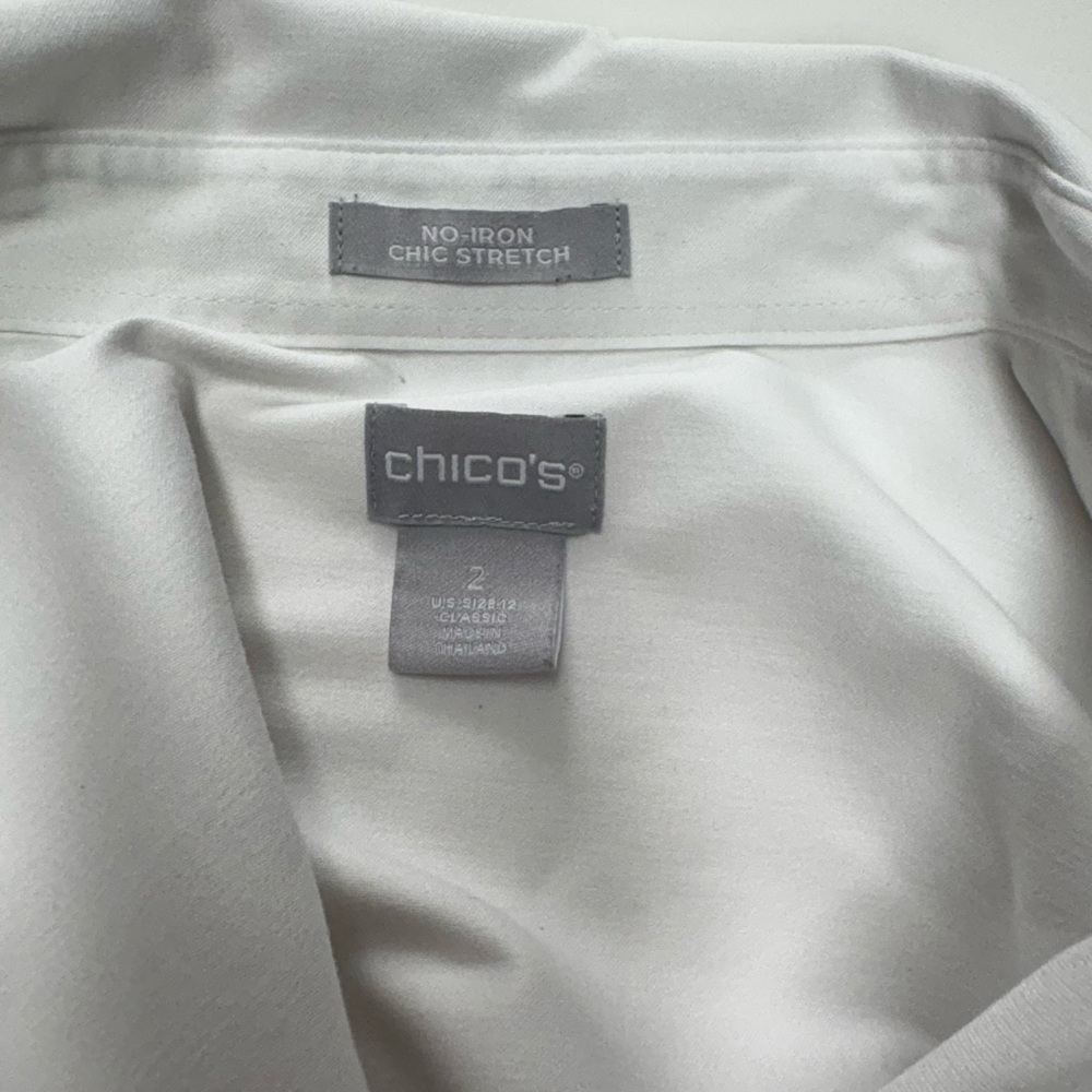 Chico's No-Iron Stretch Shirt - Picture 4 of 9